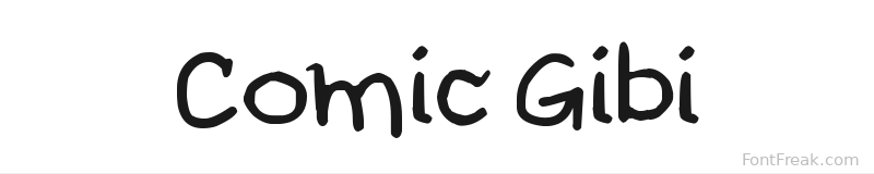 Comic Gibi font preview