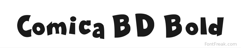 Comica BD Bold font preview