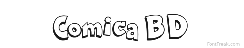 Comica BD font preview