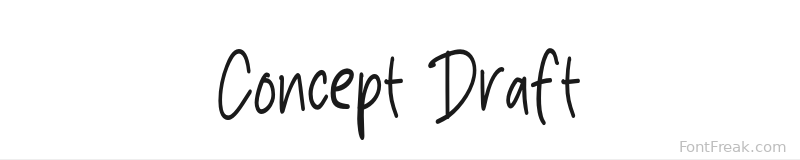 Concept Draft font preview