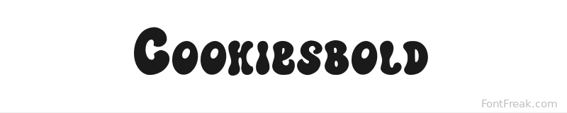 Cookiesbold font preview
