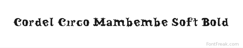 Cordel Circo Mambembe Soft Bold font preview