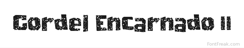 Cordel Encarnado II font preview