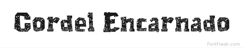 Cordel Encarnado font preview