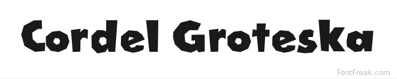 Cordel Groteska font preview