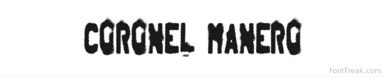 Coronel Manero font preview