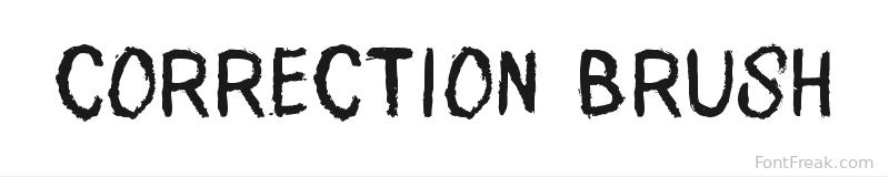 Correction Brush font preview