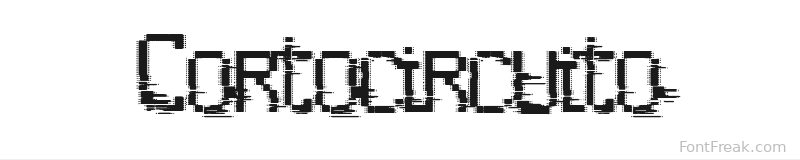 Cortocircuito font preview