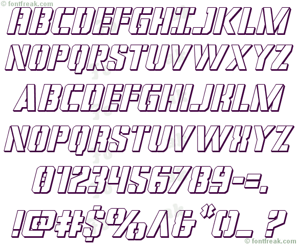 Covert Ops 3D Italic