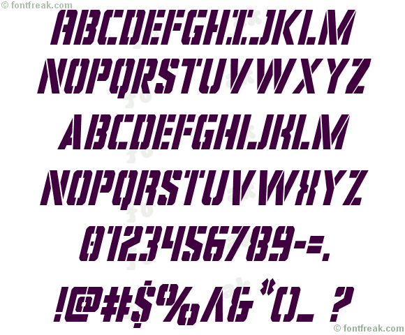 Covert Ops Condensed Italic
