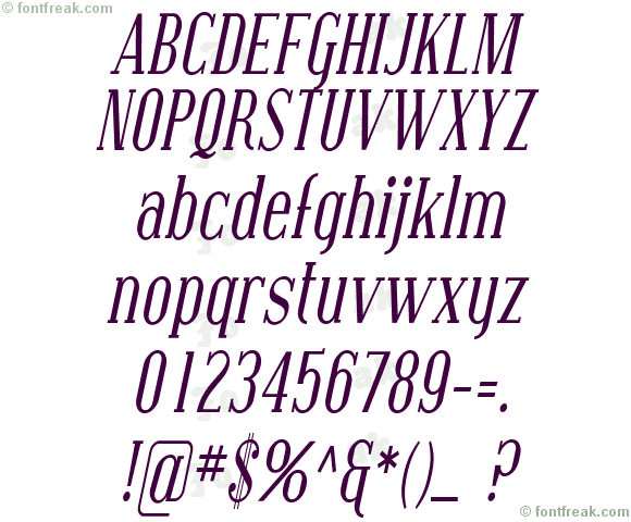 Covington Cond Italic