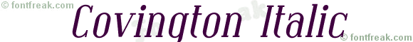 Covington Italic