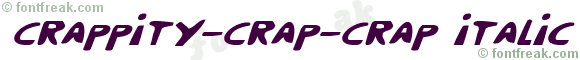 Crappity-Crap-Crap Italic