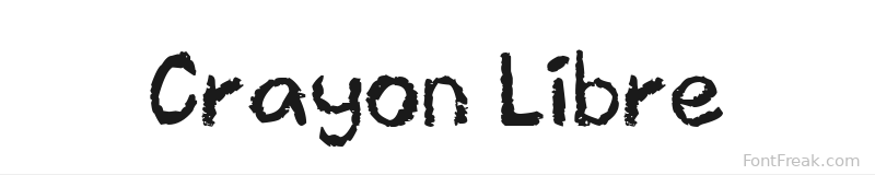 Crayon Libre font preview