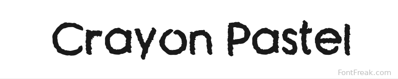 Crayon Pastel font preview
