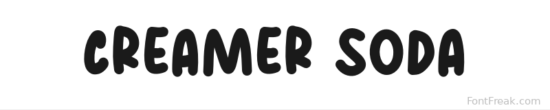 Creamer Soda font preview