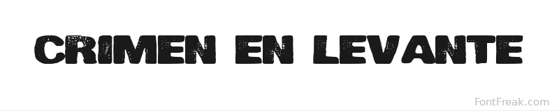 Crimen en Levante font preview