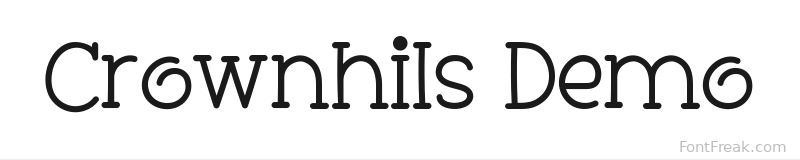Crownhils Demo font preview
