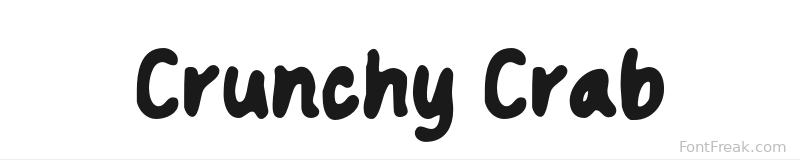Crunchy Crab font preview