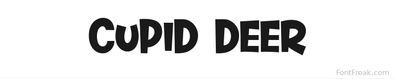 Cupid Deer font preview