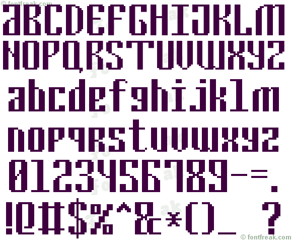 Cyrillic Pixel-7