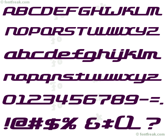 D3 Roadsterism Wide Italic