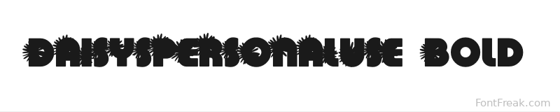 DAISYSPERSONALUSE-Bold font preview