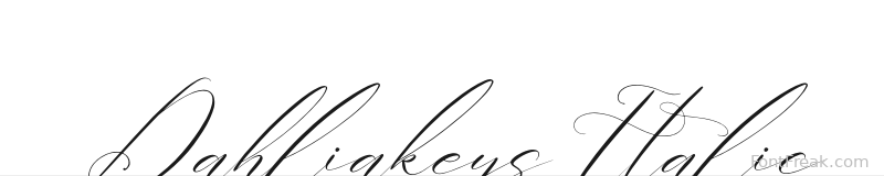 Dahliakeys Italic