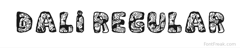 Dali Regular font preview