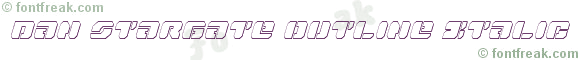 Dan Stargate Outline Italic