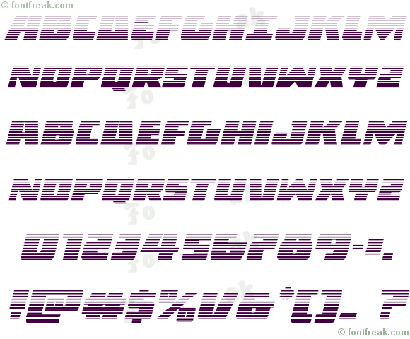 Dark Alliance Gradient Italic