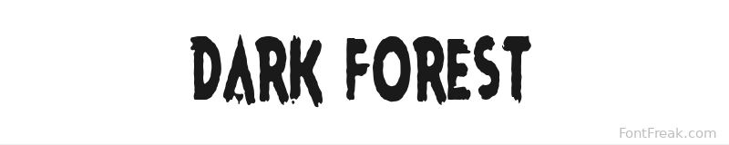 Dark Forest font preview