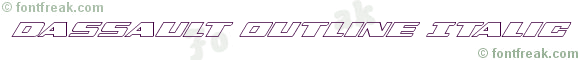 Dassault Outline Italic