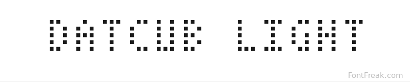DatCub Light font preview