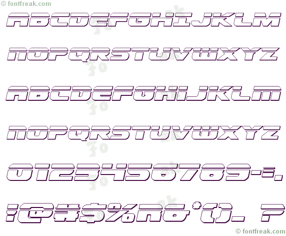 Dekaranger Bullet Italic