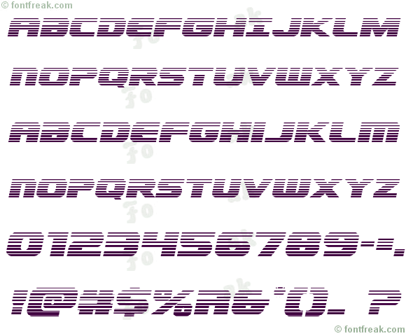 Dekaranger Gradient Italic