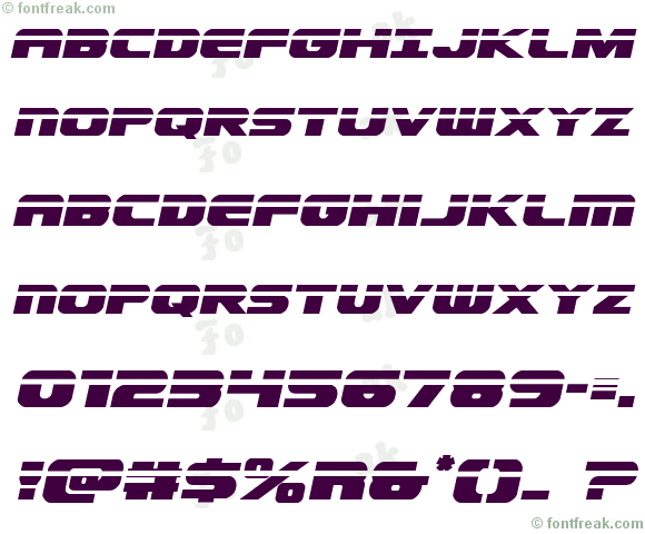 Dekaranger Laser Italic