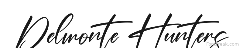 Delmonte Hunters font preview