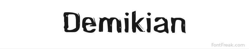 Demikian font preview
