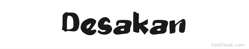 Desakan font preview