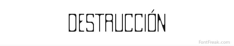 Destrucci font preview