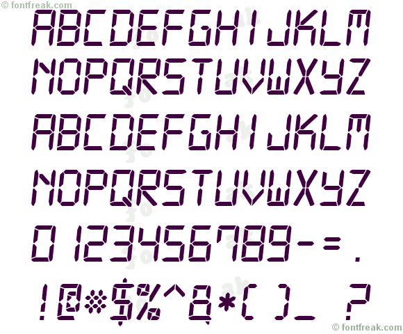 Digital-7 MonoItalic