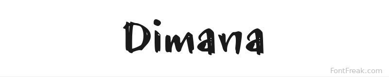 Dimana font preview