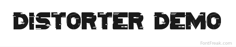 Distorter Demo font preview