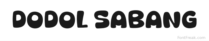 Dodol Sabang font preview