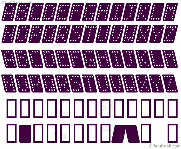 Domino normal kursiv