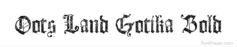 Dots Land Gotika Bold font preview