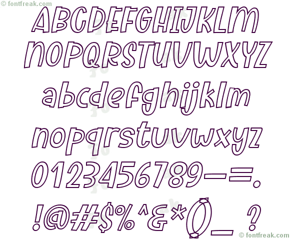 Dotuku Outline Italic