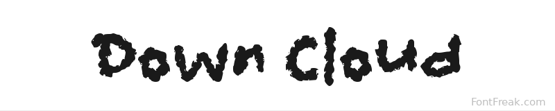 Down Cloud font preview