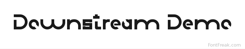 Downstream Demo font preview